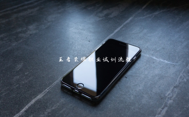王者荣耀职业试训流程 王者荣耀职业试训流程